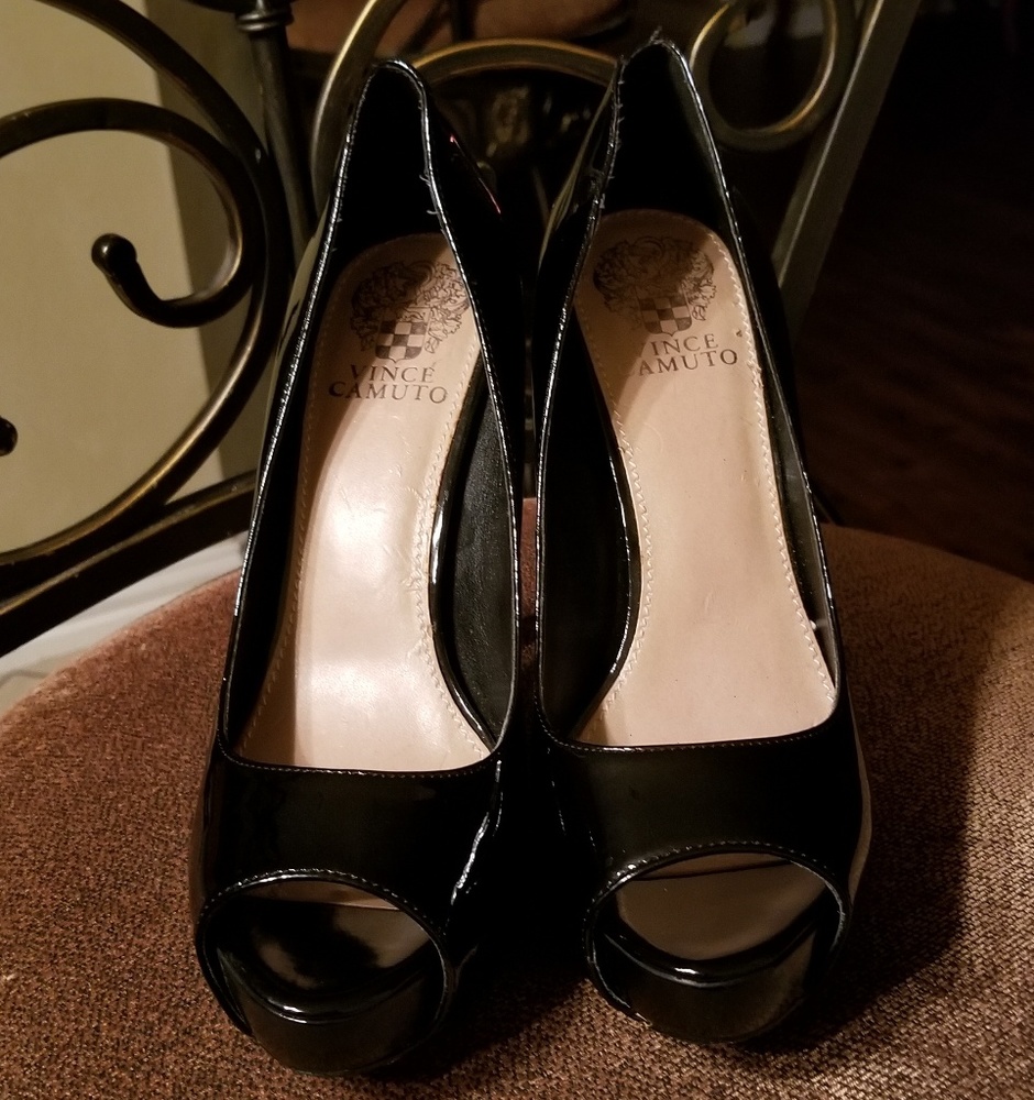 Vince Camuto  - Black Patent Leather Pumps